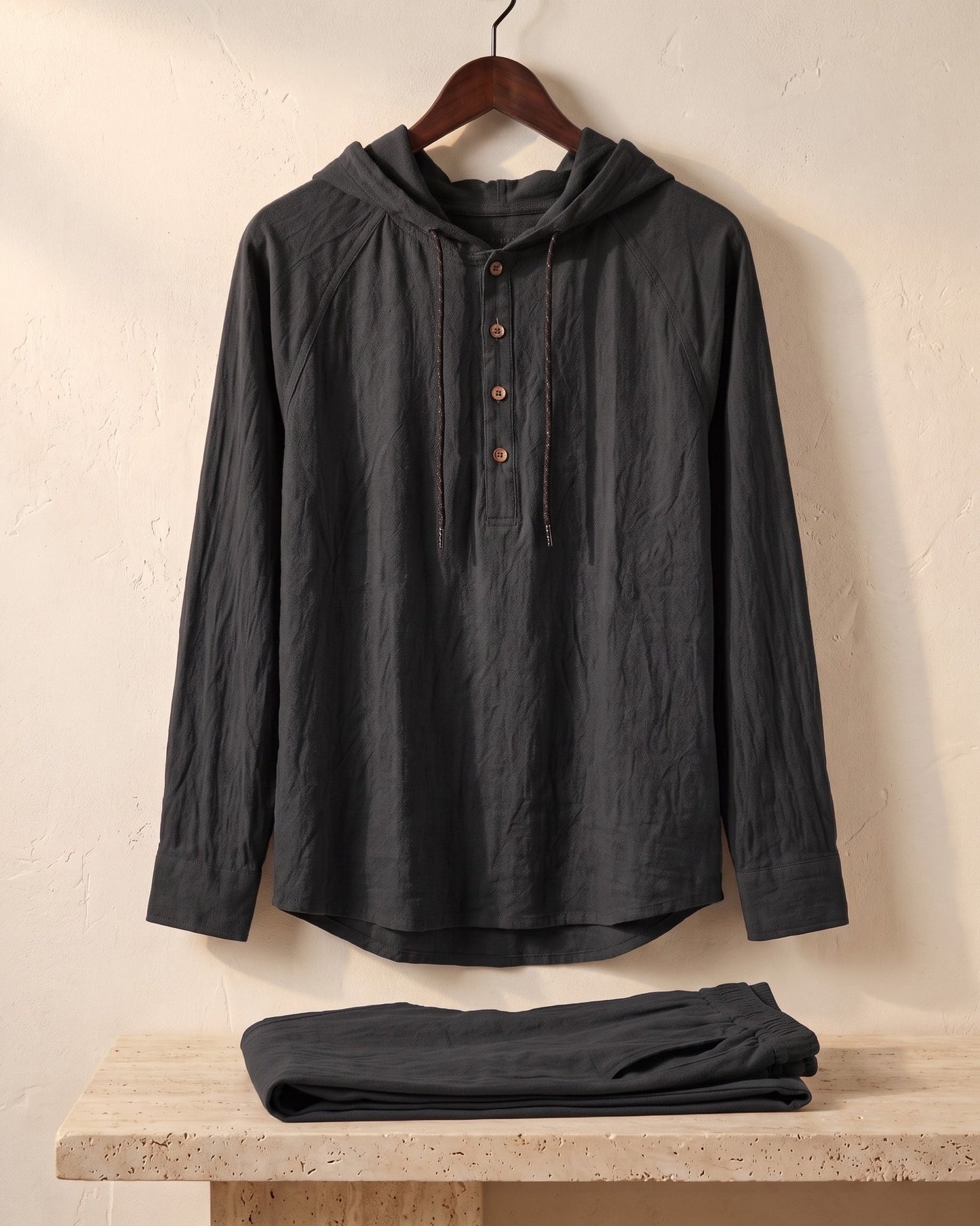 Vittorio Linen Hoodie Set